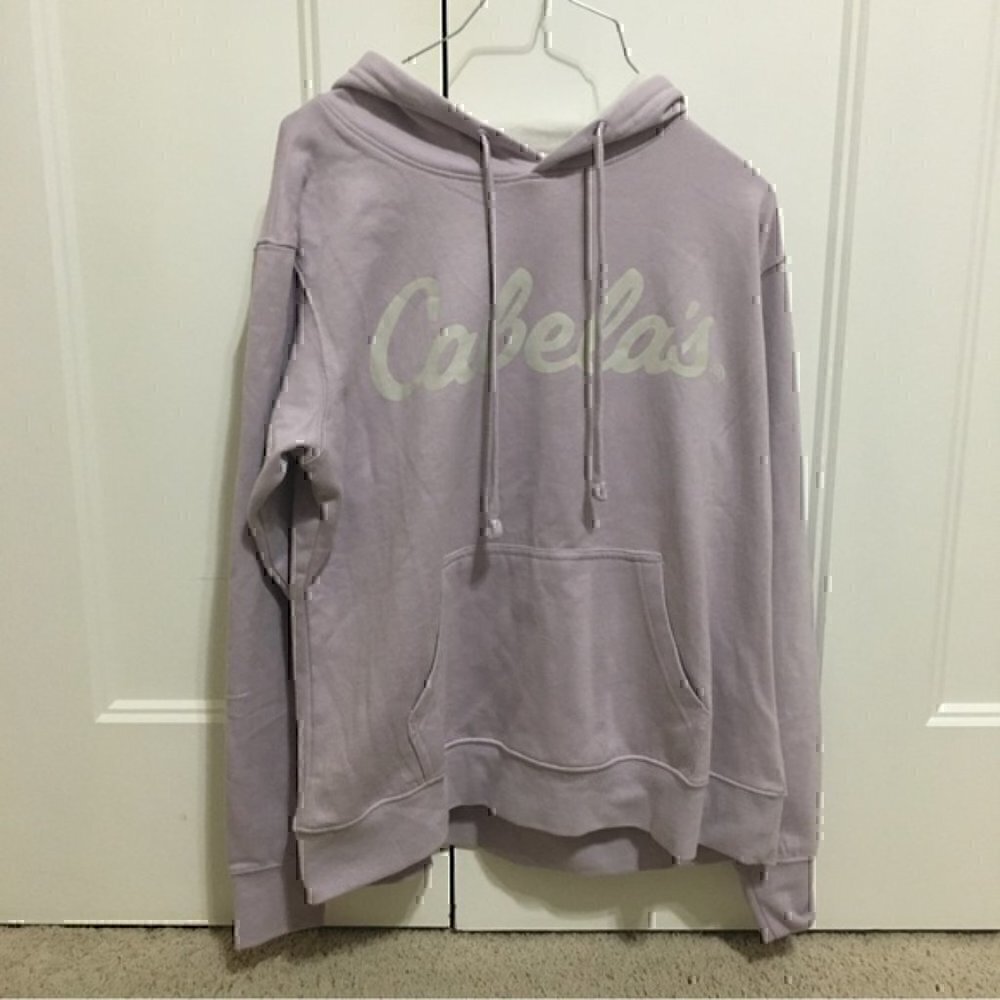 Cabelas woman’s size medium hoodie sweatshirt lilac - Picture 4 of 10